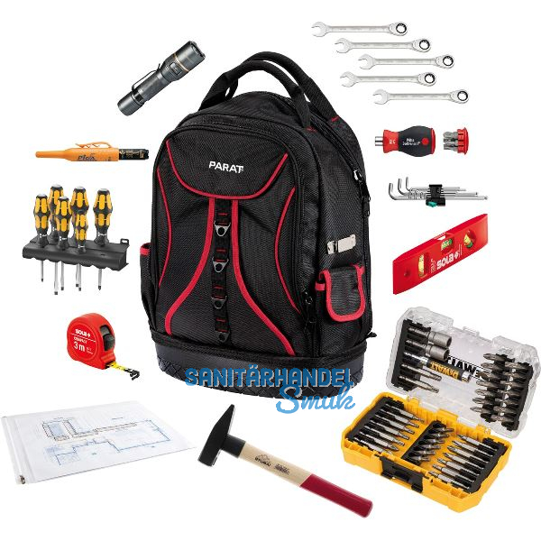 Werkzeugrucksack Basis-Set 63-teilig