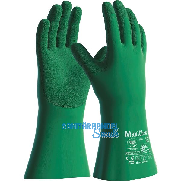ATG Chemikalien-Schutzhandschuh MaxiChem Gr��e 9