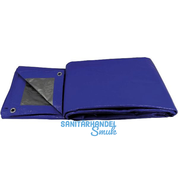 Industrie Schutzplane mit �sen Farbe blau 180 Gramm 5 x 6 m