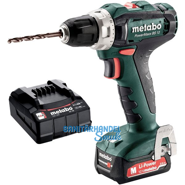 METABO Akku-Bohrschrauber BS 12 12 Volt / 2,0 Ah (IEC) Li-Ion