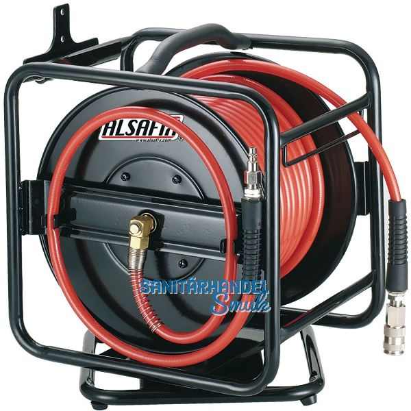 ALSAFIX Druckluft Schlauchtrommel EA 360� drehbar 25 m Schlauch 10 x 15 mm