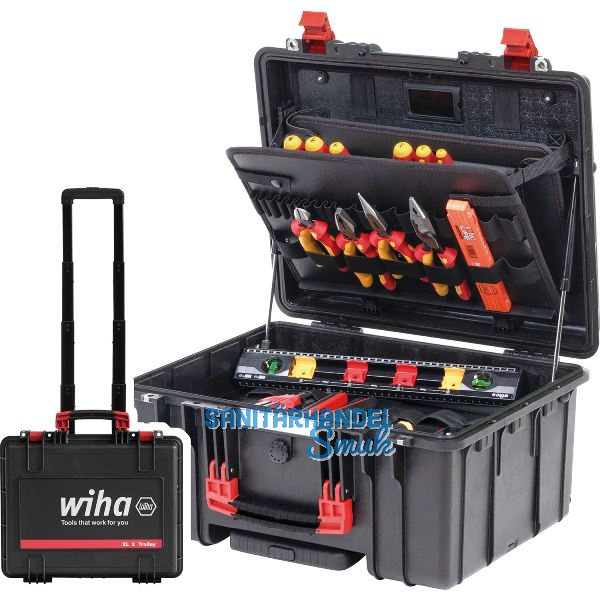 WIHA Werkzeugkoffer Elektro-Set XL 2 Trolley 60-teilig