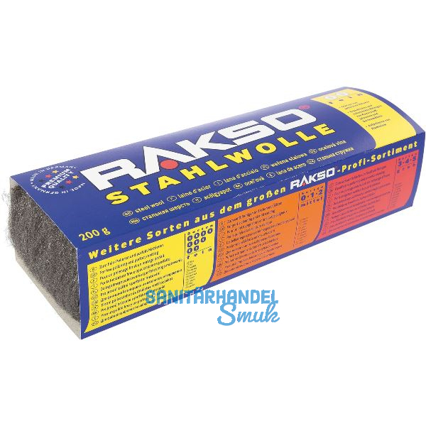Stahlwolle Spezial Ausf�hrung Fein St�rke 000 Gewicht 200 g