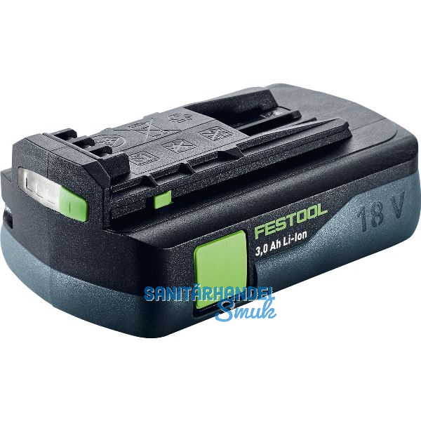 FESTOOL Akku / Ersatzakku BP 18 Li 3,0 C 18 Volt / 3,0 Ah Li-Ion