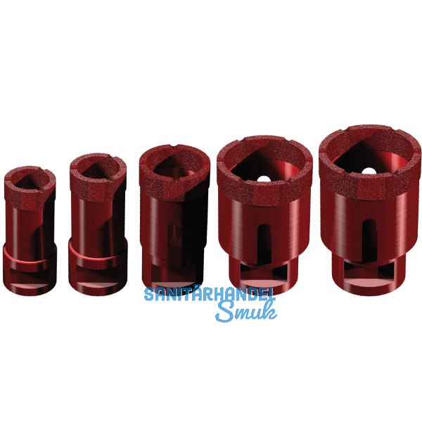 MARCRIST Diamant Fliesen Trockenbohrerset PG750X-M14 f, Winkelschleifer 5-tlg,