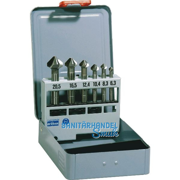 MAYKESTAG Kegelsenker-Satz DIN335C HSS Z=3 90 Grad 6,3-20,5 mm 6-teilig