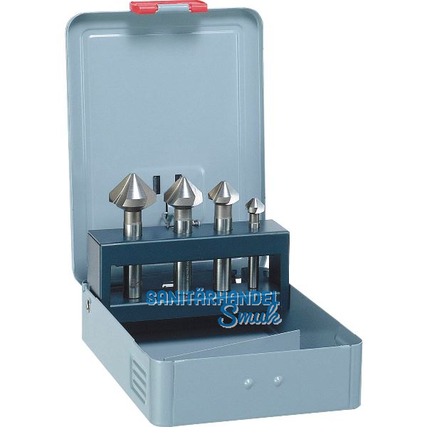 MAYKESTAG Kegelsenker-Satz DIN335C HSS Co5 Z=3 90 Grad 10,4-25,0 mm 4-teilig