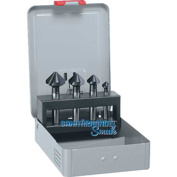 MAYKESTAG Kegelsenker-Satz DIN335C Z=3 HSS Co5 ALUNIT ungleiche Schneide 4tlg.