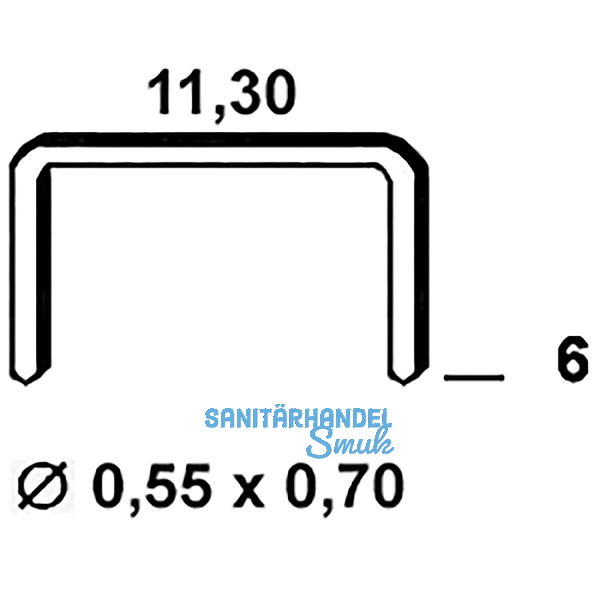 ALSAFIX Klammern Type 53 6 mm aus Stahldraht verzinkt (6000 St�ck)