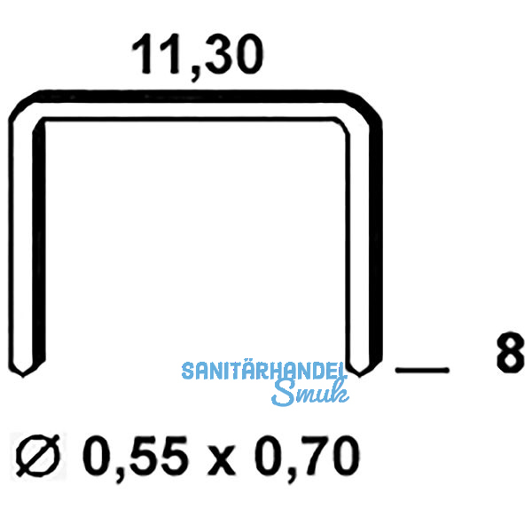 ALSAFIX Klammern Type 53 8 mm aus Stahldraht verzinkt (5000 St�ck)