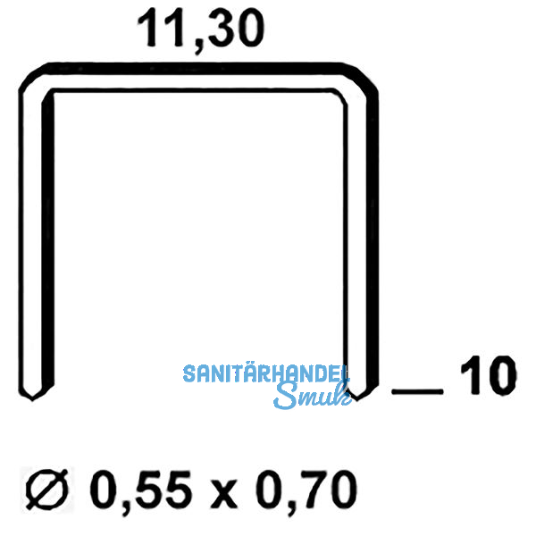 ALSAFIX Klammern Type 53 10 mm aus Stahldraht verzinkt (4000 St�ck)