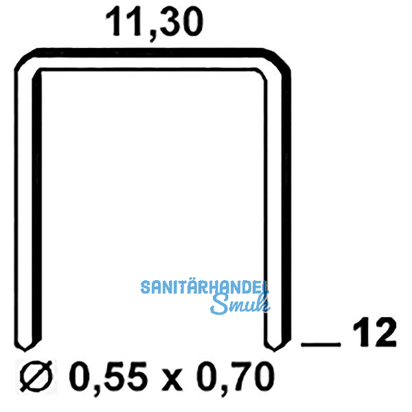 ALSAFIX Klammern Type 53 12 mm aus Stahldraht verzinkt (3000 St�ck)