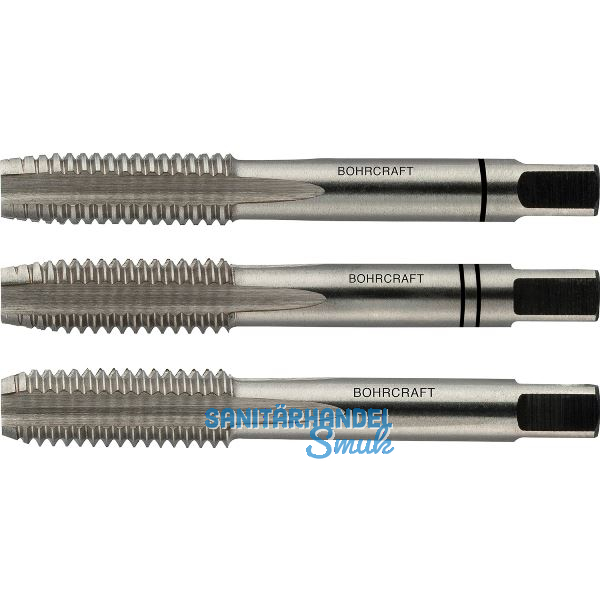 BOHRCRAFT Hand-Gewindebohrer-Satz HSSG DIN352 6H Gewindegr��e M 30