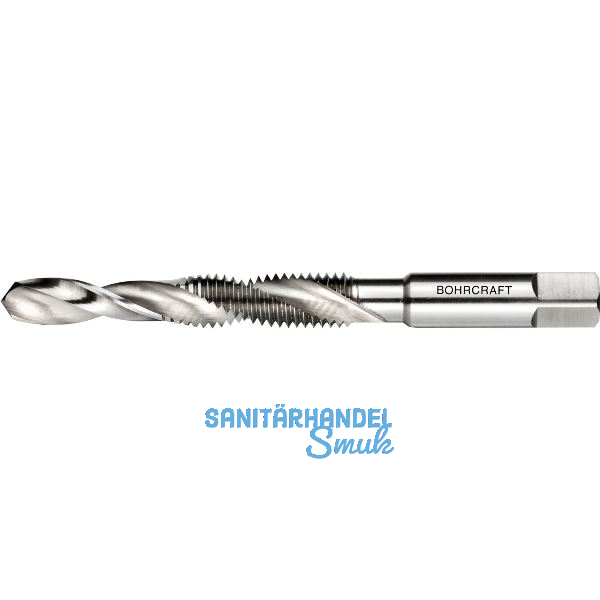 BOHRCRAFT Maschinen-Kombi-Gewindebohrer HSS-E metrisches Gewinde M 8