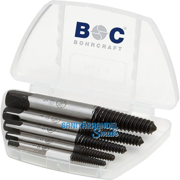 BOHRCRAFT Schraubenausdreher-Satz Code 9700 Gr.1 -6 in Kassette 6-teilig