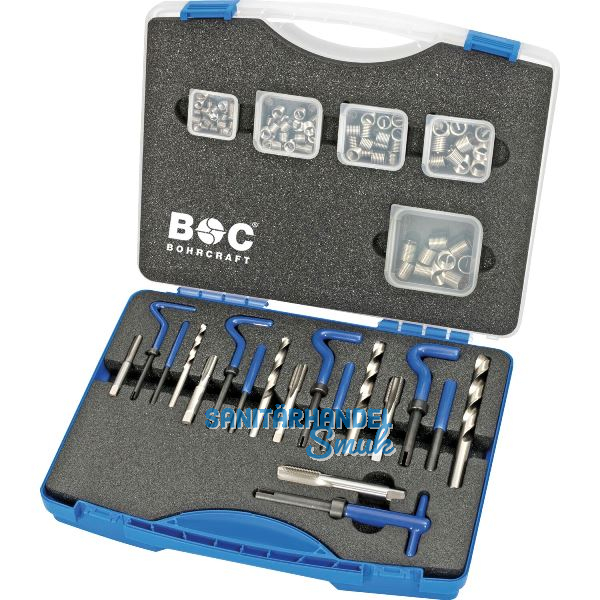 BOHRCRAFT Gewinde-Reparatur-Set M6 - M14 113-teilig