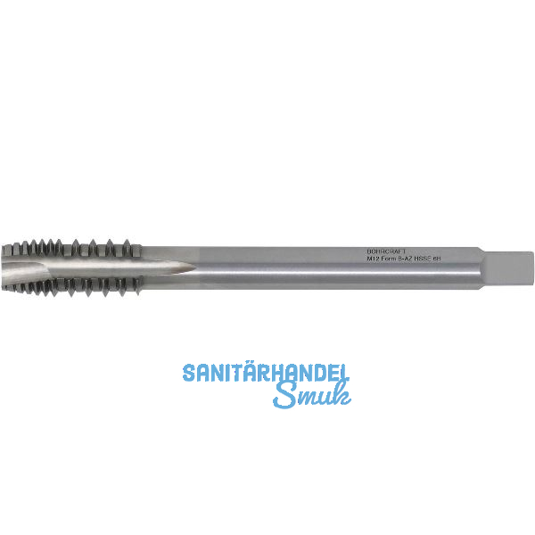 BOHRCRAFT Maschinen-Gewindebohrer HSS-E DIN376 Form B-AZ �berlaufschaft M 12