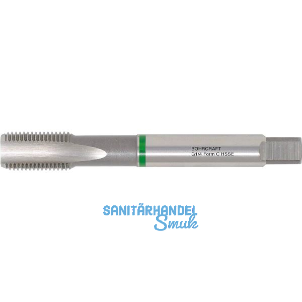 BOHRCRAFT Maschinen-Gewindebohrer HSS-E DIN5156 Form C BSP Rohrgewinde G 3/8Zoll