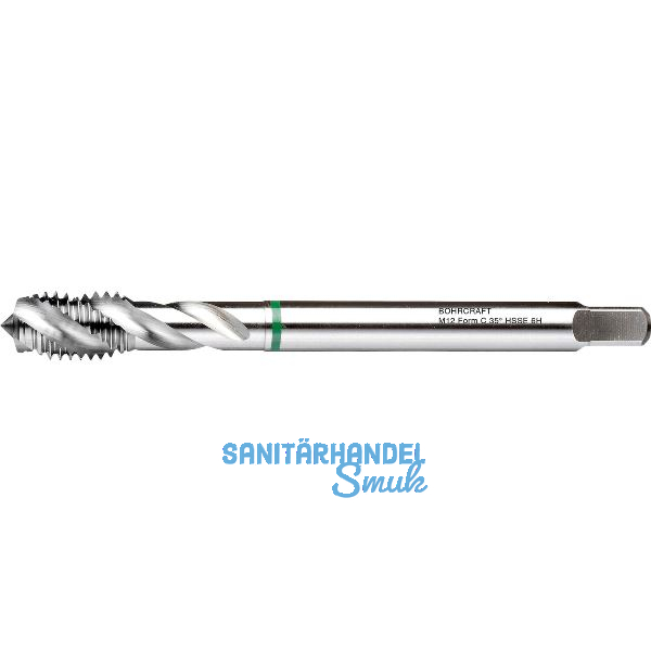 BOHRCRAFT Maschinengewindebohrer 40� RSP DIN376 M22 �berlaufschaft Gr�nring