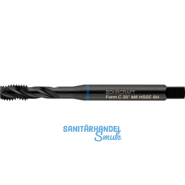 BOHRCRAFT Maschinengewindebohrer 40� RSP DIN371 M10 verst�rkter Schaft Blauring