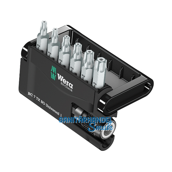 WERA Bit-Check 7 TX BO Universal 1 Torx� mit Bohrung 7-teilig