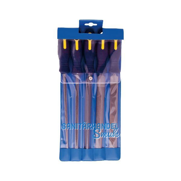 BLU-DAN Chrominox-Werkstatt-Feilensatz 5-teilig Hieb 3/200 mm