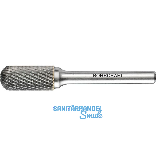 BOHRCRAFT HM-Fr�sstift Form C Walzenrund Kopf � 6 mm L�nge 16 mm Zahnung Z4