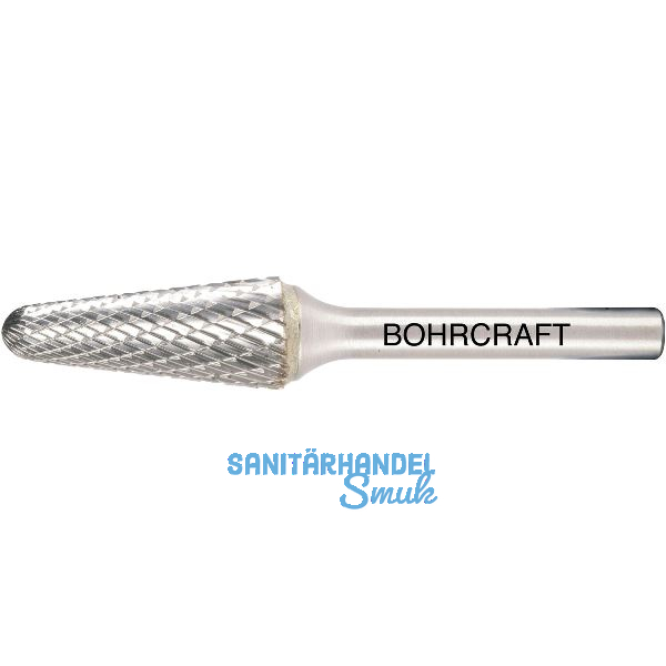 BOHRCRAFT HM-Fr�sstift Form L Rundkegel Kopf � 12 mm L�nge 28 mm Zahnung Z3-X