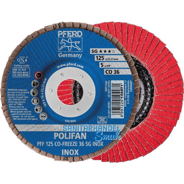 Schleiflamellenteller PFF � 125 mm Korn 80