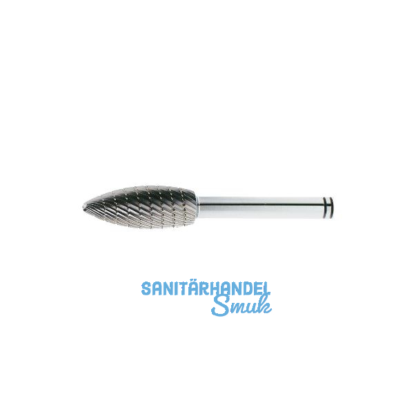 LUKAS HSS-Fr�sstift Form H Flamme Kopf � 8 mm L�nge 20 mm Zahnung 3