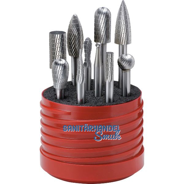 LUKAS HSS-Fr�sstift-Satz 10-teilig Zahnung 3