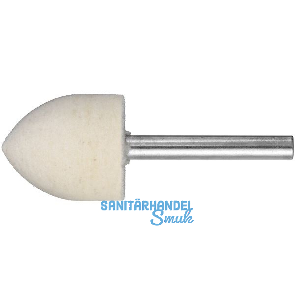 LUKAS Filz-Polierstift Form Spitzbogen Qualit�t P3 Kopf � 12 mm L�nge 20 mm