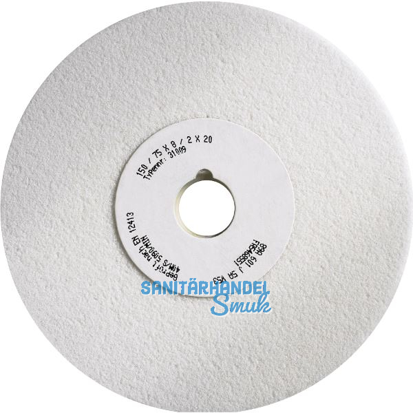 TYROLIT Schleifscheibe konisch Form 3 gerade Edelkorund 150 x 8 x 20 mm Korn 60