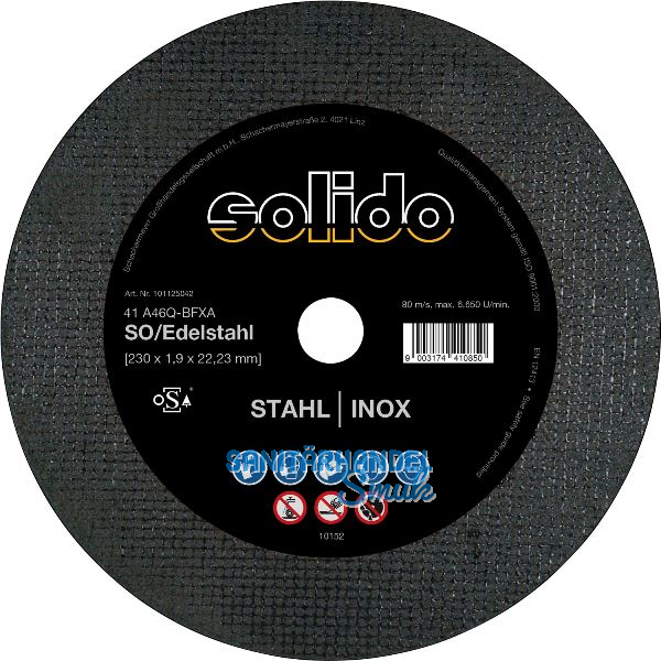 SOLIDO Trennscheibe gerade 125 x 1.0 mm 2in1 d�nn