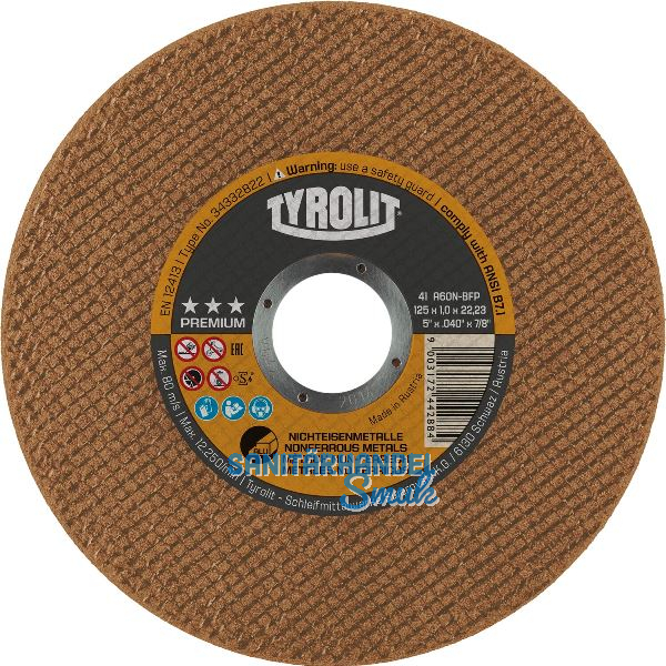 TYROLIT Trennscheibe gerade Premium*** 230 x 2.5 mm Alu Form 41