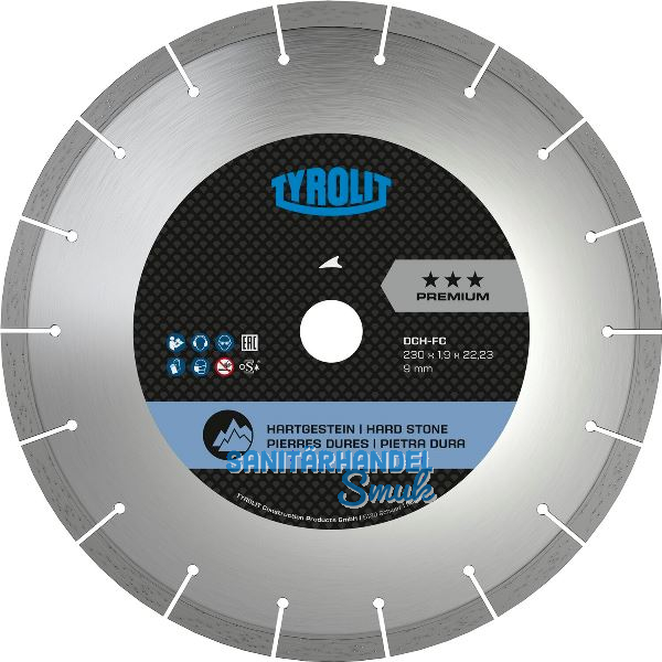 TYROLIT Diamant-Trennscheibe Premium DCH***FC 230 x 1.9/9 mm Hartgestein