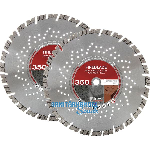 DIEWE Diamant-Trennscheibenset 350 x 20/14mm - 2 St�ck