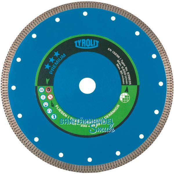 TYROLIT Diamant-Trennscheibe DCT*** 350 x 2,4 x 35 mm f�r Fliesen