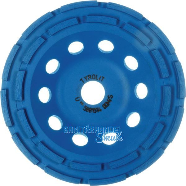 TYROLIT Diamant-Trockenschleifteller Standard DGU** 120 x 18 x 22.23 mm