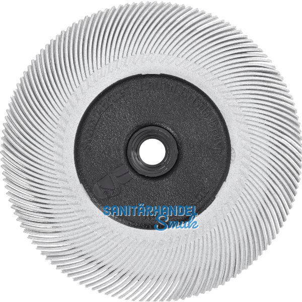 3M Radiale B�rste BB-ZB Typ C � 150 mm Aufnahme 12 mm Farbe wei� Korn 120