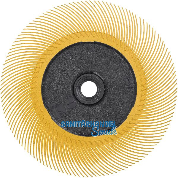 3M Radiale B�rste BB-ZB Typ C � 150 mm Aufnahme 12 mm Farbe gelb Korn 80