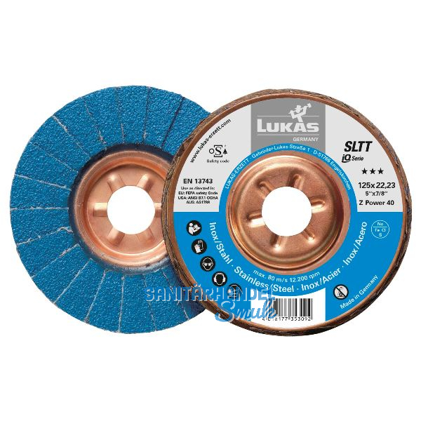 LUKAS Schleiflamellenteller SLTT Z Power � 125 mm Korn 40