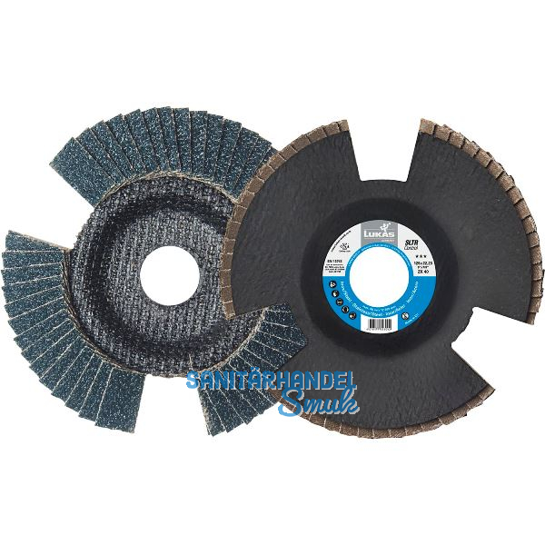 LUKAS Schleiflamellenteller SLTR Control Zirkonkorund � 125 mm Korn 40