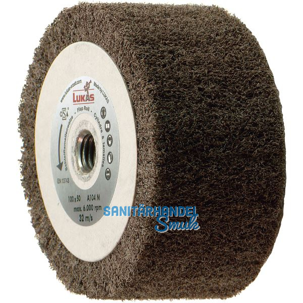 LUKAS Lamellenwalze LWV Normalkorund 100 x 50 mm Korn A 104 M14