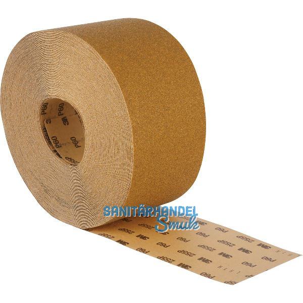 3M Handschleifpapier 255P Breite 115mm Korn 80 1 Rolle=50 Meter