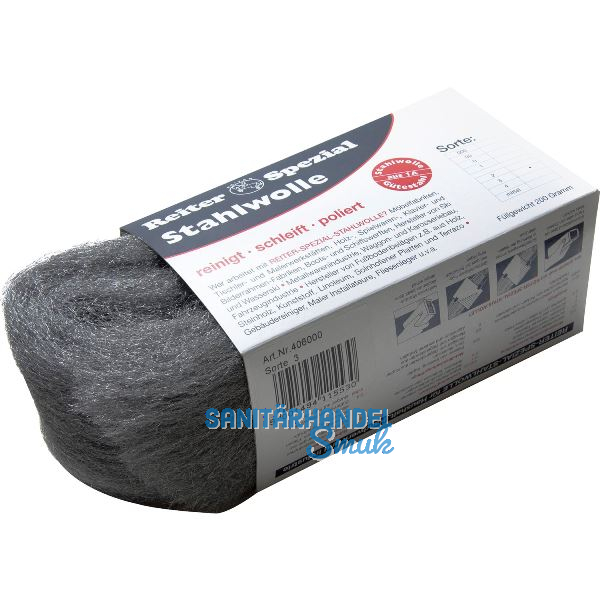 Stahlwolle Spezial Ausf�hrung Mittel St�rke 1 Gewicht 200 g