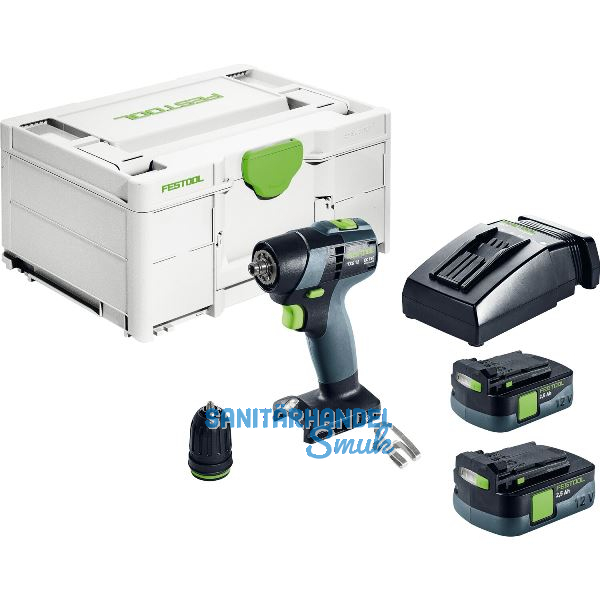 FESTOOL Akku-Bohrschrauber TXS 12 2,5-Plus 12 Volt / 2,5 Ah (IEC) Li-Ion