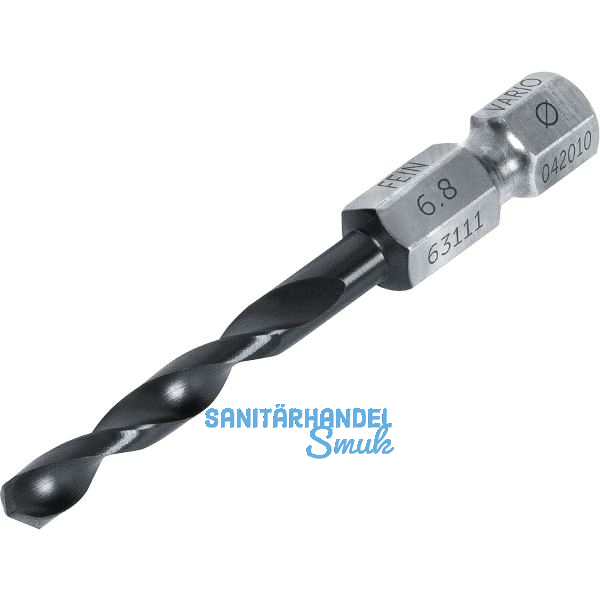 FEIN Spiralbohrer Vario HSS 64 HRC TiAlN 6-kant Schaft � 6,8 mm f�r M8