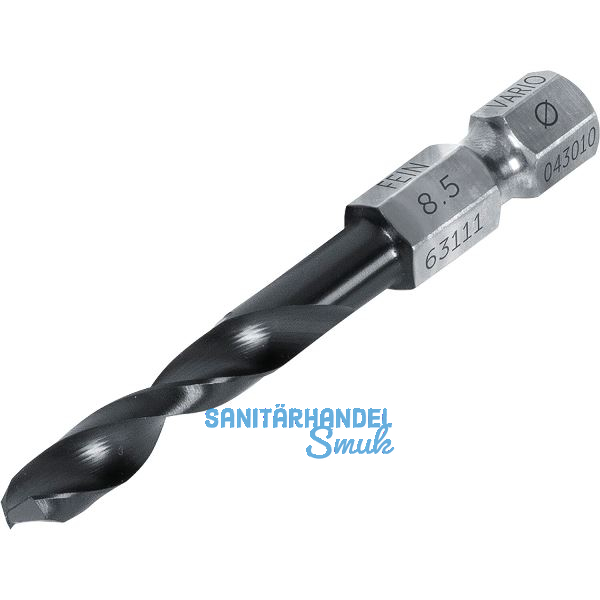 FEIN Vario Spiralbohrer HSS 64 HRC TiAlN 6-kant Schaft � 8,5 mm f�r M10