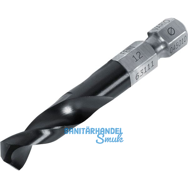 FEIN Vario Spiralbohrer HSS 64 HRC TiAlN 6-kant Schaft � 12 mm f�r M14
